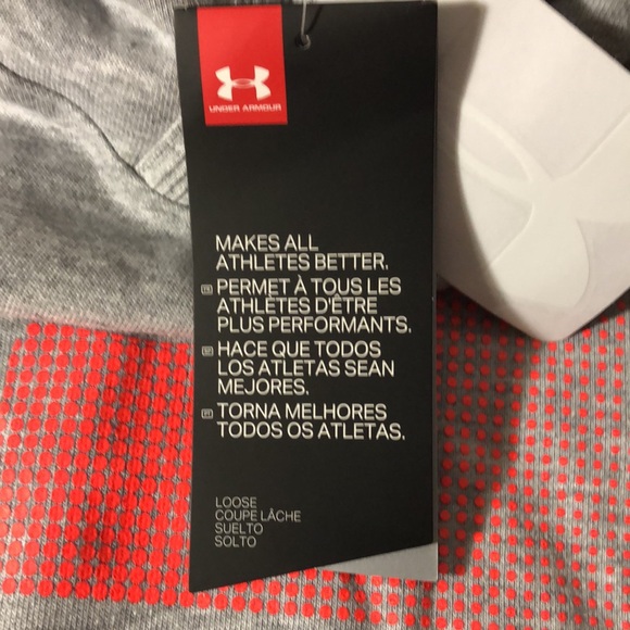 Boys Under Armour gray hoodie, size XL, NWT - Picture 6 of 7